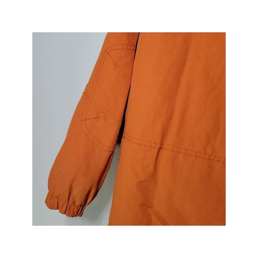 Gap jacket boys size large size 10 orange grey green blue zippered pockets